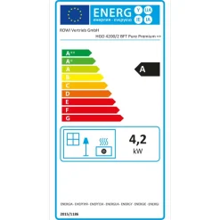 Gas-Heizofen 'Blue Flame Pure Premium++' schwarz, mit Thermostat