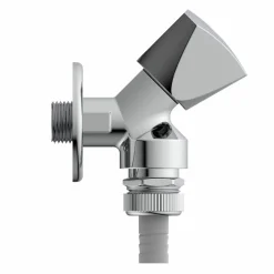 GA-Wandventil verchromt 1/2" AG, mit Rückflussverhinderer