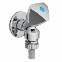 GA-Wandventil verchromt 1/2" AG, mit Rückflussverhinderer