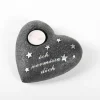 Gedenkstein Herz für ein Teelicht 16 x 17 x 6 cm 2 Ausführungen sortiert