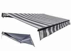 Gelenkarmmarkise mit Volant 495 x 300 cm