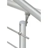 Geländerset 'AB12' Aluminium weiß Bodenmontage 1500 mm