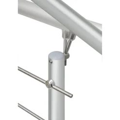 Geländerset 'AB12' Aluminium weiß Bodenmontage 1500 mm