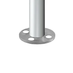 Geländerset 'AB12' Aluminium weiß Bodenmontage 1500 mm