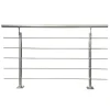 Geländerset 'CB2' Aluminium eloxiert Bodenmontage 1500 mm
