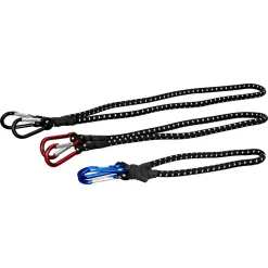 Gepäckspannerset mit Karabiner 60, 80 und 100 cm