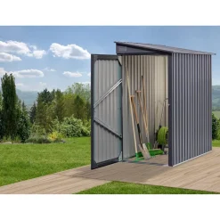 Gerätehaus anthrazit 103 x 185 x 190 cm