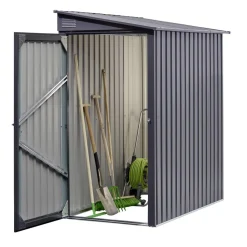Gerätehaus anthrazit 103 x 185 x 190 cm