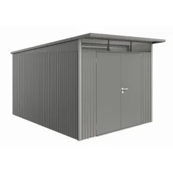 Gerätehaus 'AvantGarde' Gr. A8 quarzgrau-metallic 260 x 380 cm mit Doppeltür