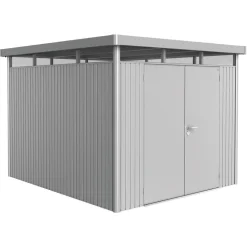 Gerätehaus 'HighLine H5' silbern Doppeltür 275 x 315 x 222 cm