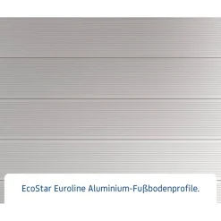 Gerätehaus-Fussboden 'Euroline SD14/FD14/PD14' Aluminium 305 x 96 x 10 cm