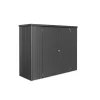 Geräteschrank 3, 227 x 83 cm Dunkelgrau metallic