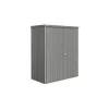 Geräteschrank 2, 155 x 83 cm Quarzgrau metallic