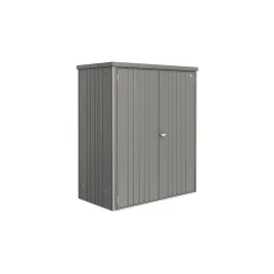 Geräteschrank 2, 155 x 83 cm Quarzgrau metallic