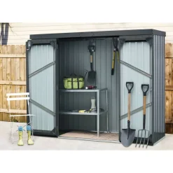 Geräteschrank Größe 2 anthrazit 226 x 81 x 180 cm