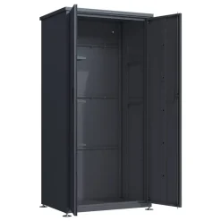 Geräteschrank 'Hanna' Stahl anthrazit 90 x 187 x 65 cm