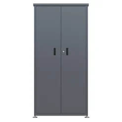 Geräteschrank 'Hanna' Stahl anthrazit 90 x 187 x 65 cm