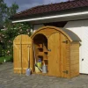 Geräteschrank 'Roma' honigbraun 195 x 184 x 83 cm