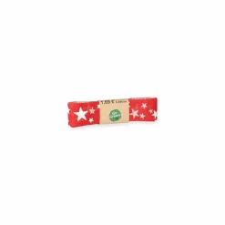 Geschenkband 'Abendhimmel' Baumwolle rot/weiß 25 mm x 2 m
