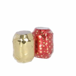 Geschenkband-Set rot/goldfarben 20 m x 10 mm