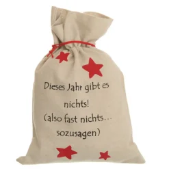 Geschenkbeutel mit Spruch Jute 24 x 34,5 cm
