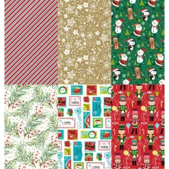 Geschenkpapier bunt sortiert