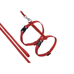 Geschirr mit Leine 'Art Sportiv Plus' rot, 110 cm