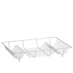 Geschirrabtropfständer silberfarben 48 x 9,5 x 32,5 cm