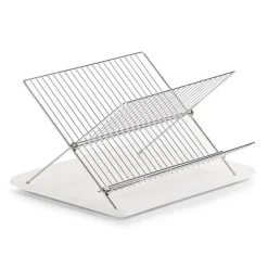 Geschirrabtropfständer silberfarben 43 x 23 x 32 cm