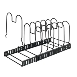 Geschirrständer für Deckel und Pfannen schwarz