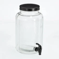 Getränkespender Glas/Metall 3900 ml 16 x 25 x 16 cm