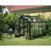 Gewächshaus 'Compact' 224 x 296 cm mit 3 mm Sicherheitsglas anthrazit/schwarz