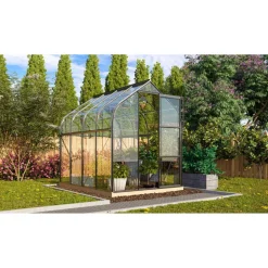 Gewächshaus 'Orion 5000' 192,2 x 254,4 cm mit 3 mm Sicherheitsglas schwarz