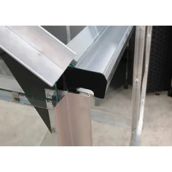 Gewächshaus 'Popular 66' 193 x 195 cm mit 3 mm Blankglas schwarz