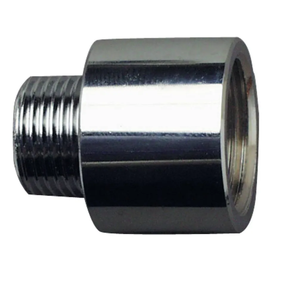 Gewindefitting verchromt, 1/2" IG x 3/8" AG