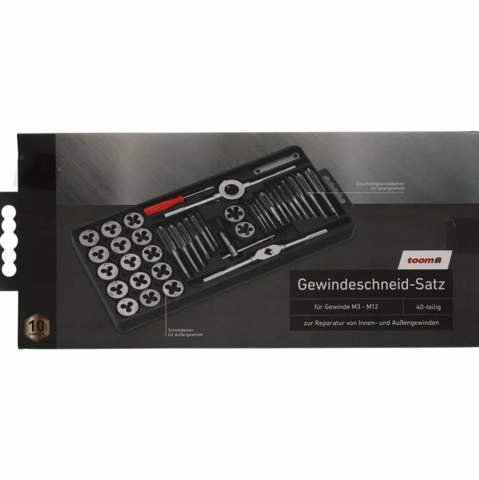 Gewindeschneid-Set M3-M12 40-teilig