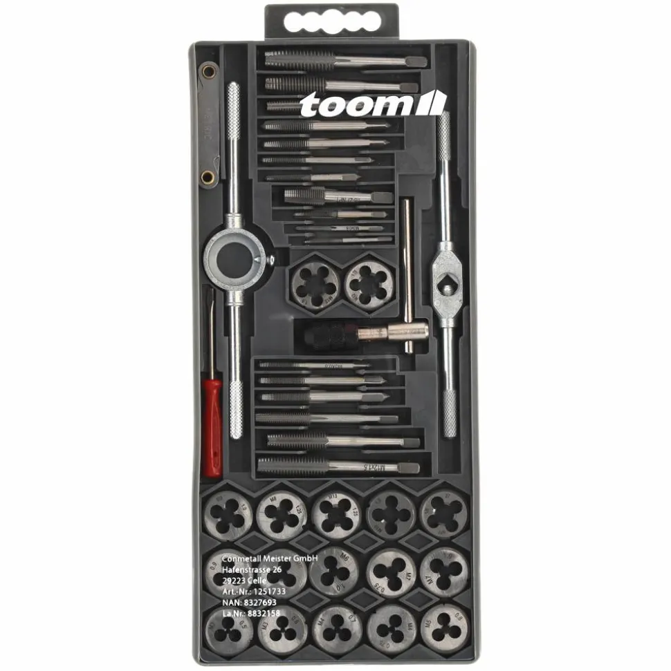 Gewindeschneid-Set M3-M12 40-teilig