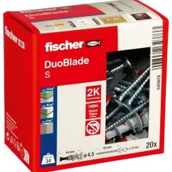 Gipskartonplattendübel und Spanplattenschrauben 'Duoblade S' 40-teilig