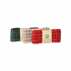 Gitter-Geschenkband 'Nature Alma' Leinen natur 2 m