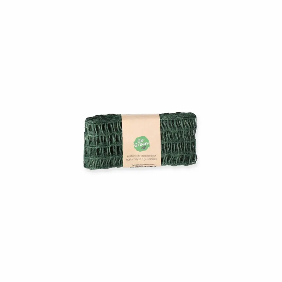 Gitter-Geschenkband 'Nature Alma' Leinen natur 2 m