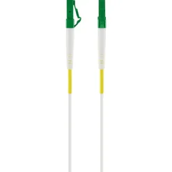 Glasfaserkabel LC/APC-zu-LC/APC weiß 9 m