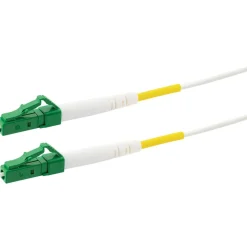 Glasfaserkabel LC/APC-zu-LC/APC weiß 9 m