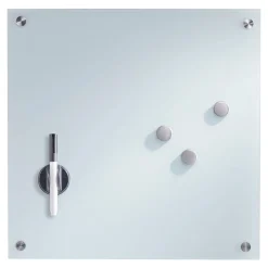 Glas-Memoboard 40 x 40 cm, weiß