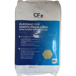 Glassand für Sandfilteranlage 0,4 - 1 mm 20 kg