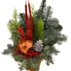 Grabgesteck im Tontopf rot 40 x 30 cm