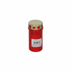 Grabkerze rot 12 cm
