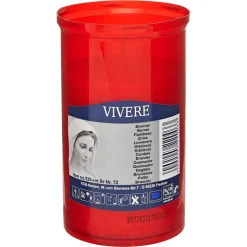 Grabkerze "Vivere" rot