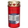 Grabkerze "Vivere" rot mit Deckel