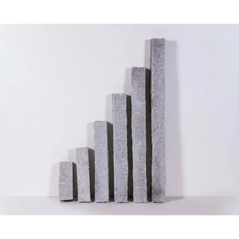 Granitpalisade 'XZ' Granit hellgrau 10 x 10 x 50 cm