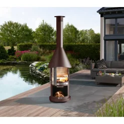 Grillkamin 'Melbourne' braun Ø 65 x 39 x 230 cm